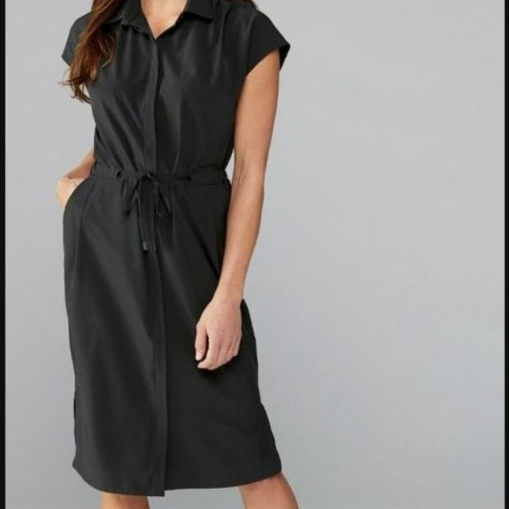 REI Co-op Sun Up Shirt Dress, Black - M